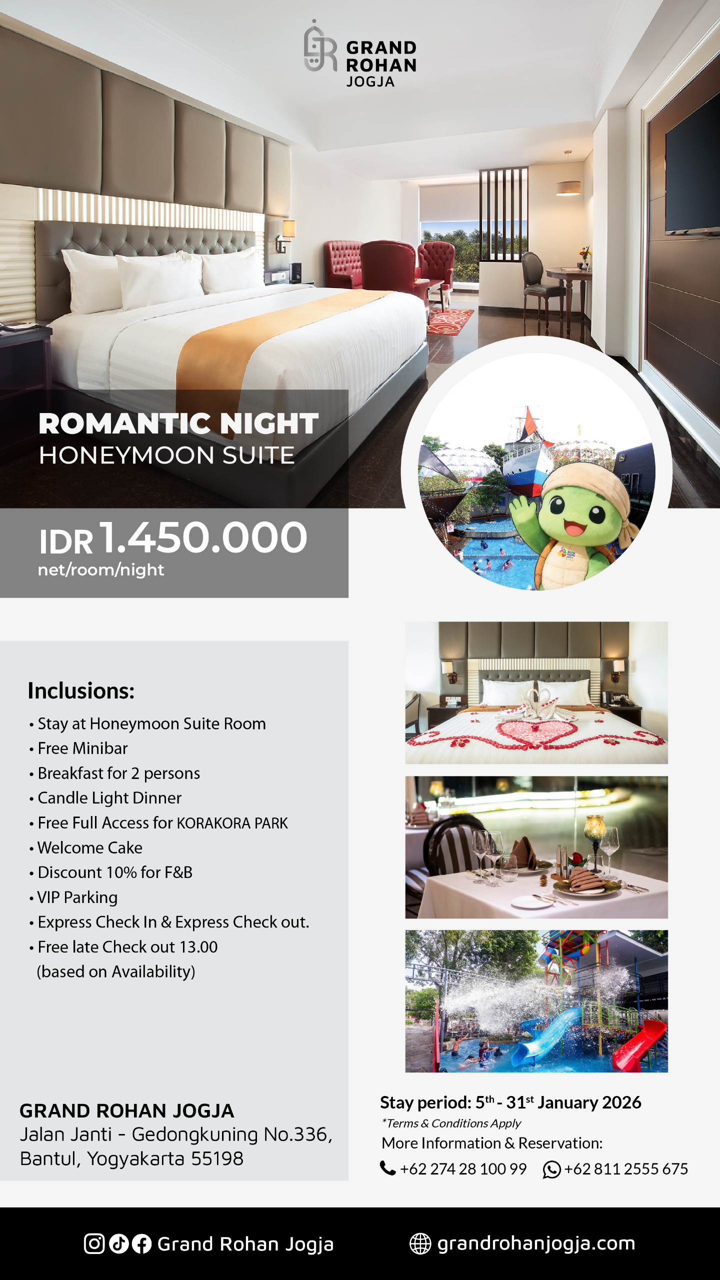 Honeymoon Suite January 2026