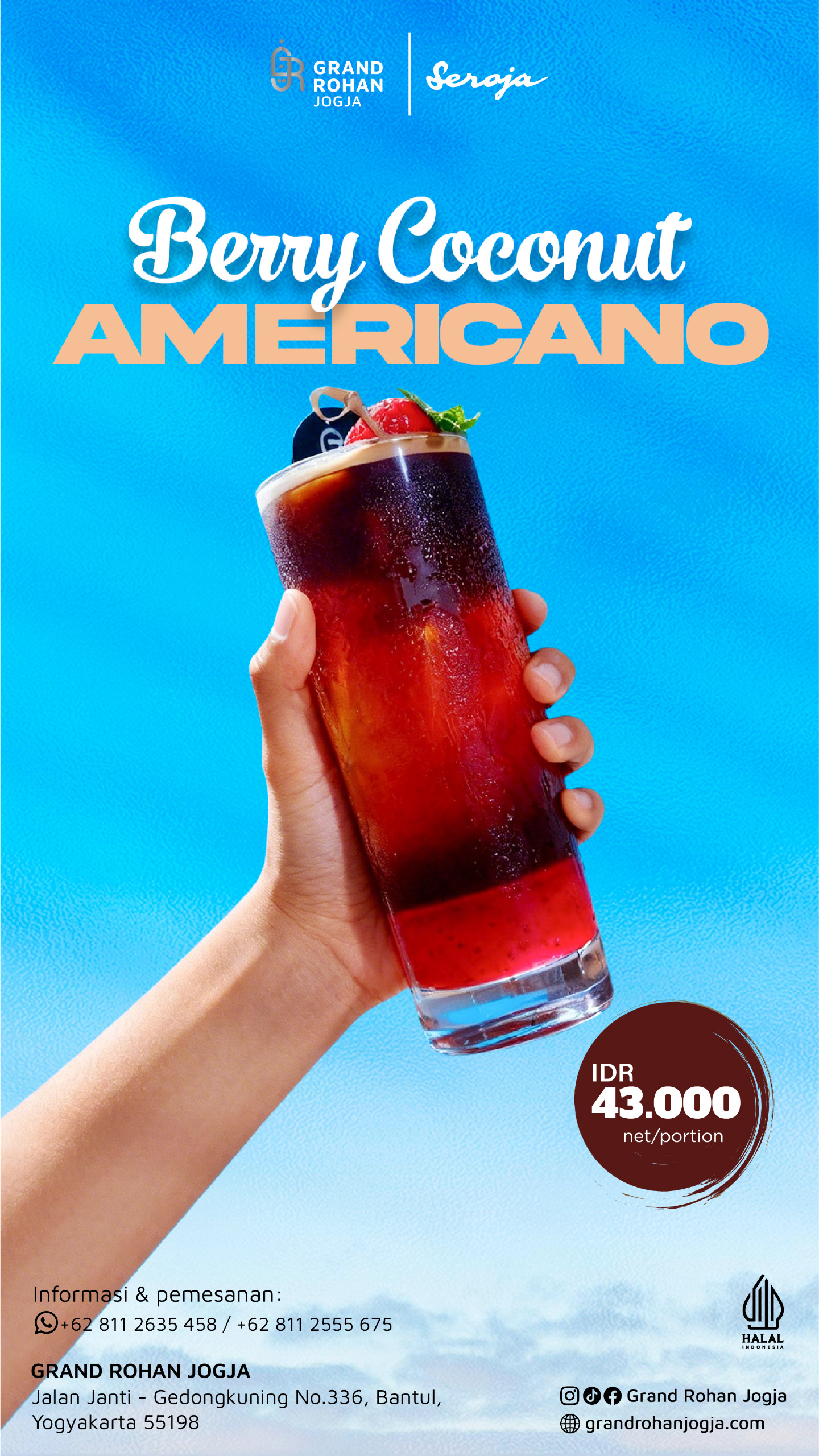 Berry Coconut Americano