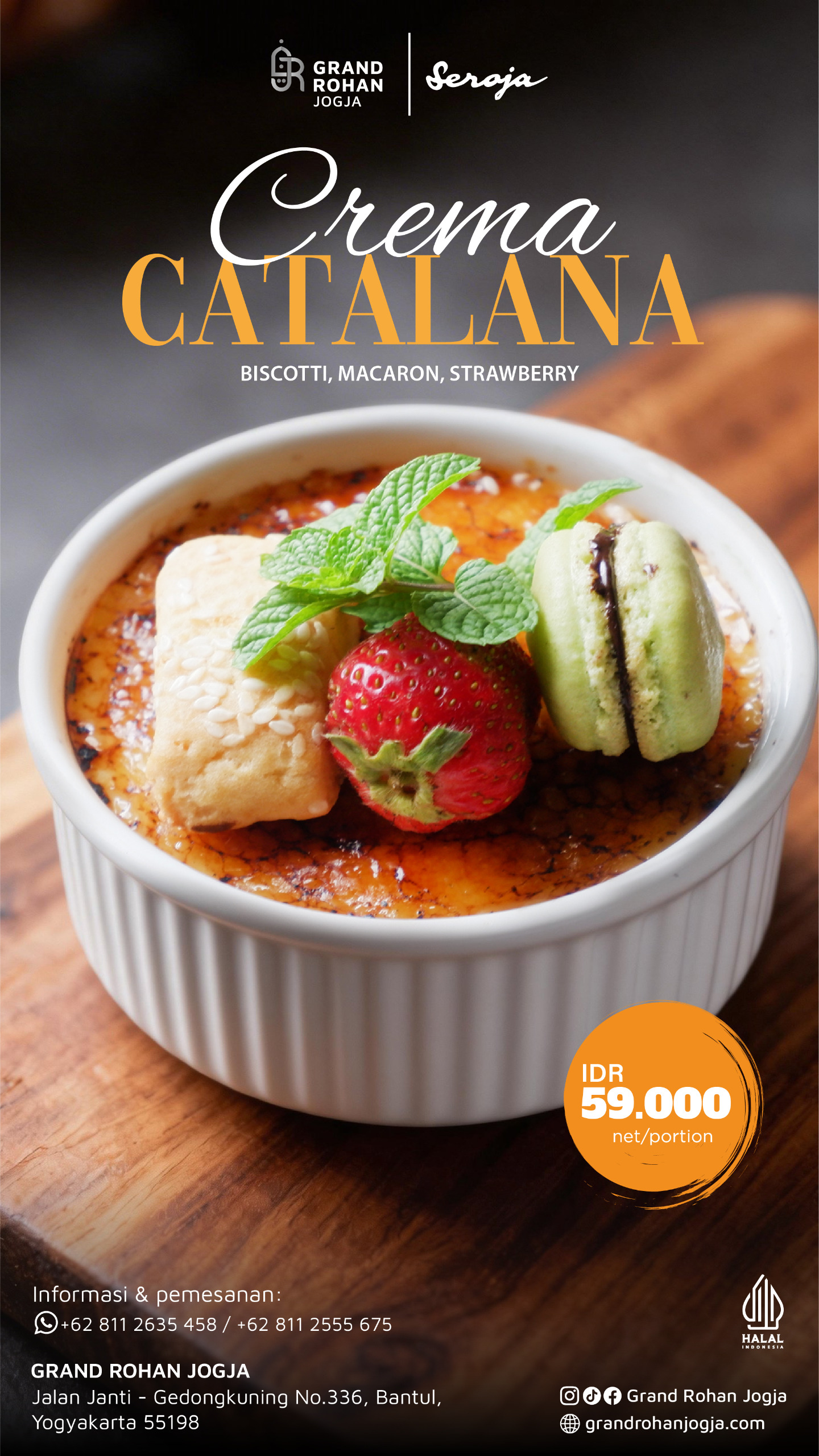 Cream Catalana Food of the month