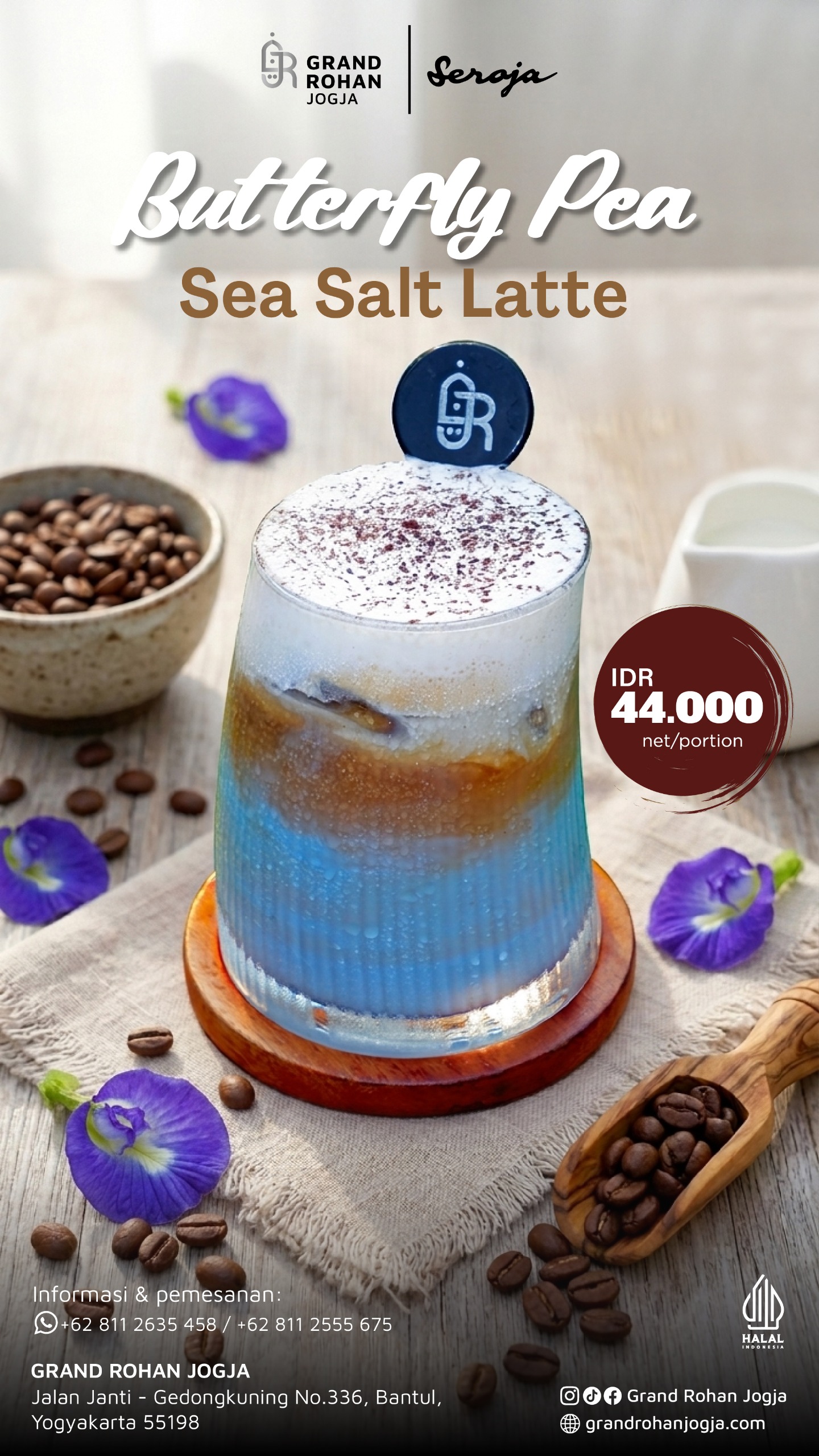 Butterfly Pea Sea Salt Latte