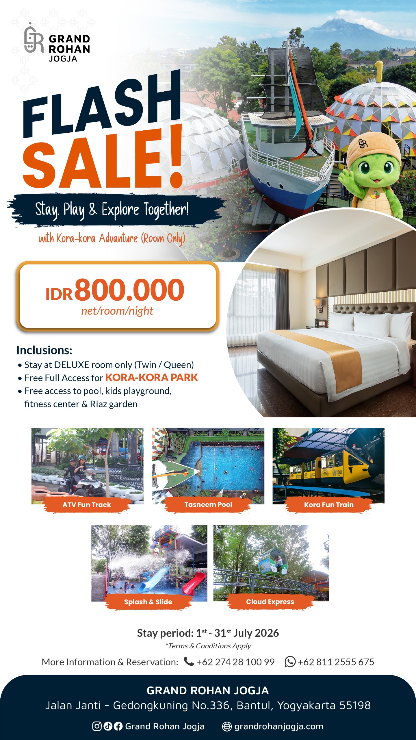 FLASH SALE ROOM ONLY