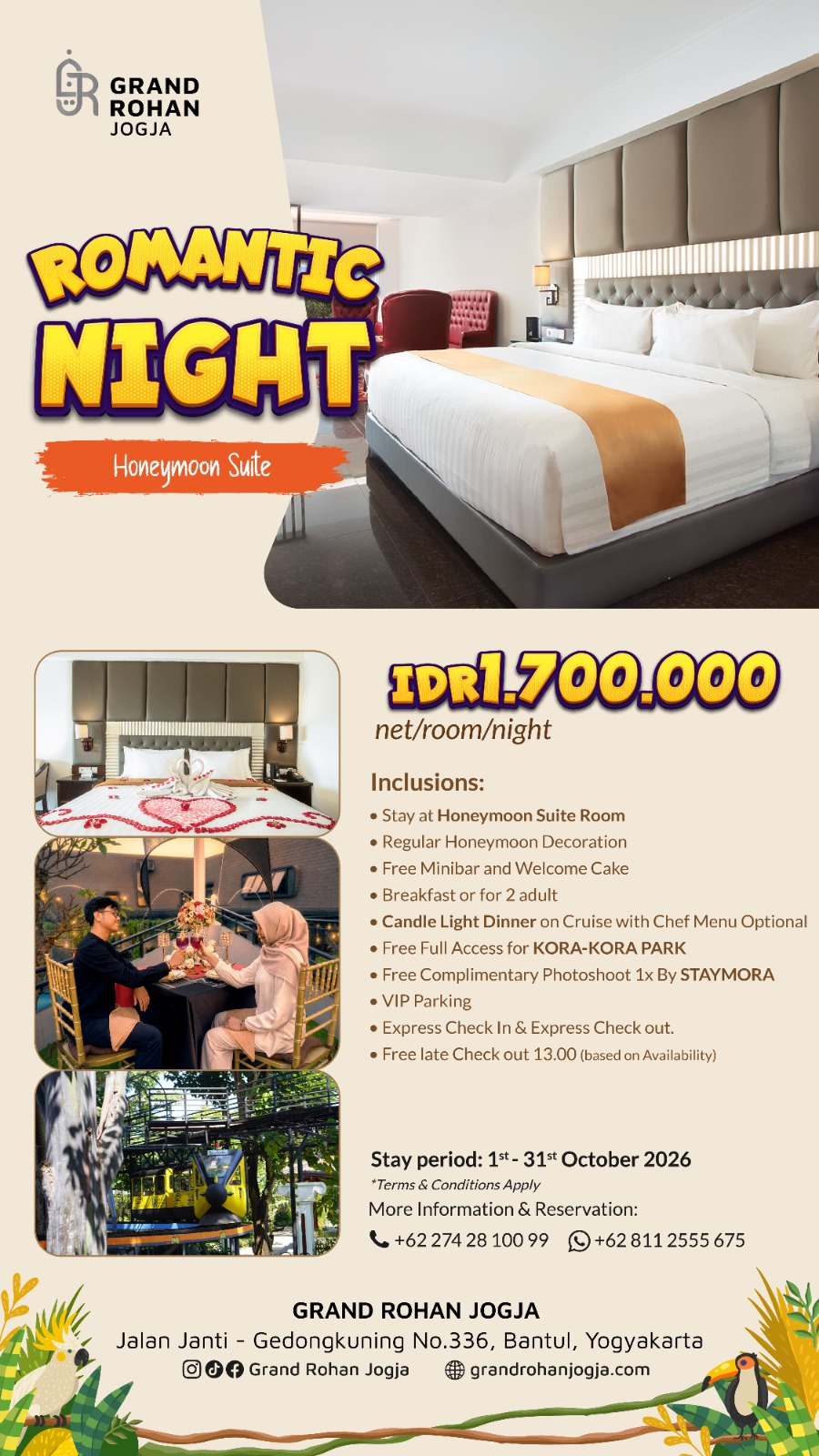 Promo Honeymoon Suite October
